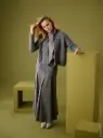 Klassieke vest met fantasiegerstekorrel in Chiaro | Lana Grossa