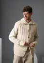 Mouwloos vest met patentmotief in Pelo Cashmere | Lana Grossa